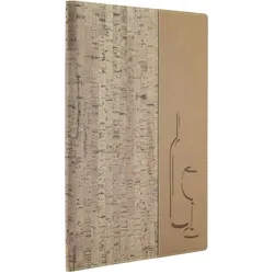 Securit® Weinkarte "Design Range", A4, Modell: Weinkarte Kork, inkl. 1 doppelte Einlage pro Karte (für 4 Seiten A4) 34,4x25x0,7cm | 0,4kg