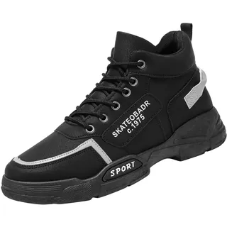 Sicherheitsschuhe für Herren und Damen, leichte, bequeme Sicherheitsschuhe, Arbeitssneaker, atmungsaktiv, rutschfest, Arbeitsschuhe, Laufschuhe, Herren, schwarze Sneaker, Herren, - 42 EU