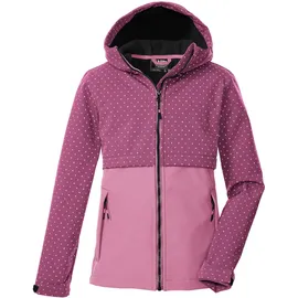KILLTEC Mädchen Softshelljacke mit Kapuze KOW 227 GRLS SFTSHLL JCKT, himbeere, 164, 43573-000