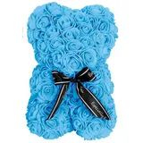 LINDER EXCLUSIV LEX Rosenbär 25 cm Rosen-Bär (Blau)