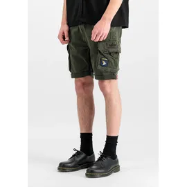 Alpha Industries Crew Patch Cargo Shorts Greyblack 32