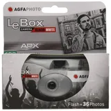 AGFA Photo 601026 - Appareil Photo Jetable LeBox Black&White, 27 Photos, Objectif Optique 31 mm - Gris