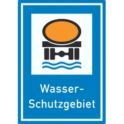 Wasserschutzgebiet Aufkleber A1 (594x841mm)