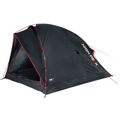 Bikerzelt HIGH PEAK "Minitramp 2", schwarz, Zelte, B/H/L: 140cm x 115cm x 230cm, sehr leicht, kleines Packmaß, B:140cm H:115cm L:230cm