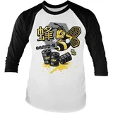 Breaking Bad Longsleeve "Meth Bee 00892 B Baseball Long Sleeve Tee" in Weiß | Gr.: S