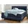 Home Affaire Boxspringbett HOME AFFAIRE "Salo", blau, B:174cm L:211cm, Struktur (100% Polyester);Bezug der Spiegelfläche Matratzendrell aus 100% Polyester;Samtoptik (100% Polyester), Komplettbetten, Boxspringbett, incl.