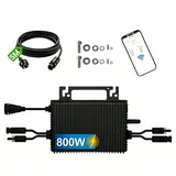 Mikro Wechselrichter 800w-2MPPT,Wechselrichter für balkonkraftwerk mit WLAN,IP67 wasserdicht,mit 5m AC Kabel für Solar Inverter,App Steuerung,Plug Play