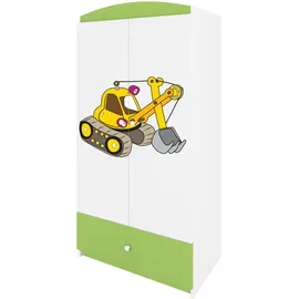 raumhirsch furniture Kinderkleiderschrank 90 x 175 x 52 cm Holzwerkstoff grün