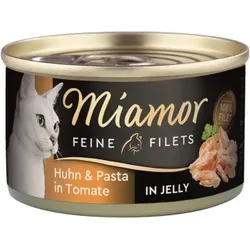 Katzen - Nassfutter MIAMOR Adult Feine Filets in Jelly Huhn & Pasta, 100 g