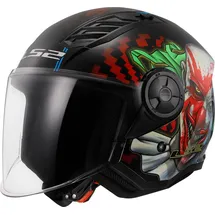 LS2 AIRFLOW II Schwarz/Weiß/Rot XXXL