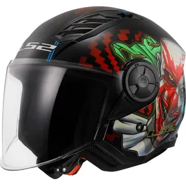 LS2 AIRFLOW II Schwarz/Weiß/Rot XXXL