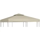 vidaXL Pavillon-Ersatzdach 310 g/m2 Beige 3x3 m