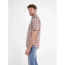 Lerros Kariertes Kurzarmhemd Earth Red S