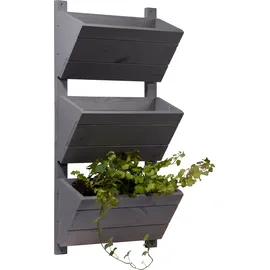 Dobar Wandbeet 38 x 17,5 x 79 cm Grau