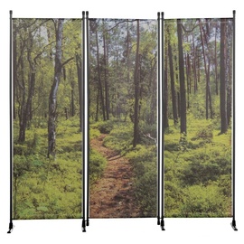 Westerholt Paravent mit Fotodruck, Sichtschutz, Raumteiler Wald