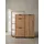 KADIMA DESIGN Schuhkipper Eiche-Dekor 98 x 110 x 30 cm geschlossen mit Schublade braun