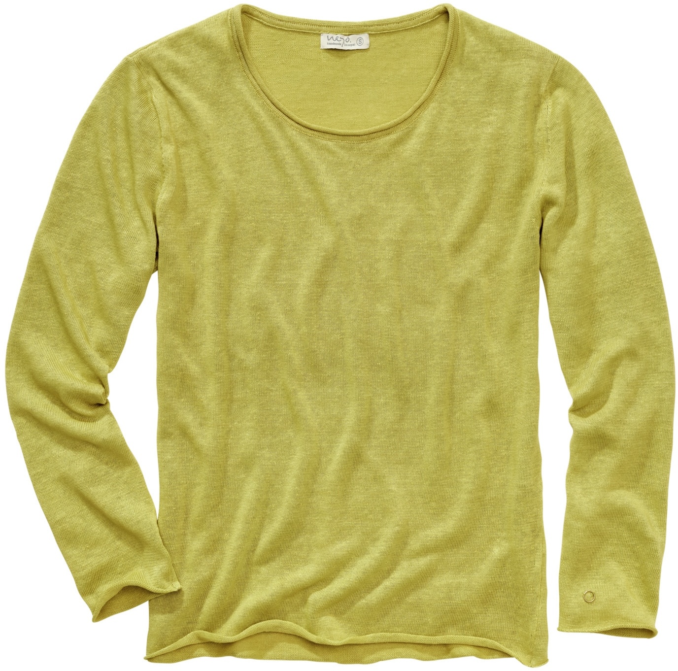 Neyo Herren Sweater Regular Fit Gelb einfarbig - XL