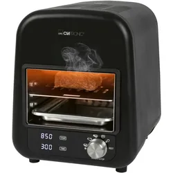 Clatronic EBG 3760 Elektro Beef-Grill, Tisch Steak-Grill mit Infrarot-Brenner, 850°C Hochtemperatur Elektrogrill, Indoor & Outdoor, 1600 Watt