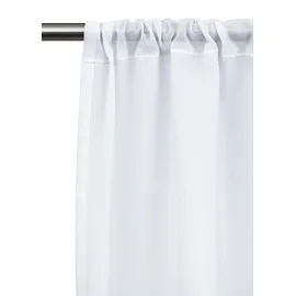 OTTO home Scheibengardine OTTO HOME "Idaho" Gr. 4, weiß, B:120cm H:45cm, Voile, Polyester, Gardinen, Fertiggardine, Mit Spitze, transparent