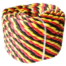 Trendline Seil 10 mm x 30 m schwarz-rot-gelb