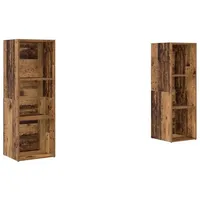 VidaXL TV-Schrank-Set 2 pcs Altes Holz 107 x 35