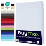 Buymax Spannbettlaken 60x120 70x140 80x200 90x200 100x200 120x200 140x200 160x200 180x200 200x200 Baumwolle Bettlaken Jersey