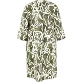 Cartoon Sommerkleid mit Muster Grün/Weiß 34