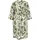 Cartoon Sommerkleid mit Muster Grün/Weiß 34