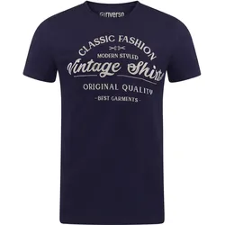 riverso Tshirt Herren Baumwolle Regular Fit RIVLeon Regular Fit Blau XXL