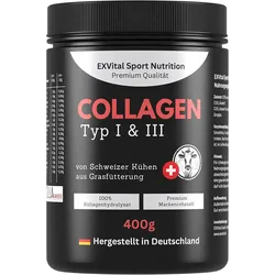 Collagen Pulver von Schweizer Alpenkühen aus Grasfütterung von EXVital