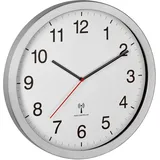 TFA Dostmann 60.3545.02 Funk Wanduhr 400 x 50 x 400 mm Silber Großes Display