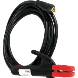 Elektrodenhalter-Kabel 25mm2, 4 Meter, Stecker ø9mm 16/25, komplett montiert