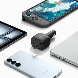 Belkin Kfz-Ladegerät 75W mit einziehbarem USB-C-Kabel Schwarz