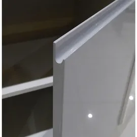 Feldmann-Wohnen Küchenzeile Florence 392 cm purpurviolett / pastellviolett braun