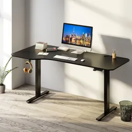 Juskys Schreibtisch Office Stand - Schwarz