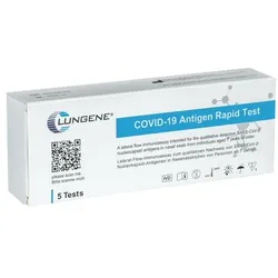 Clungene 5er-Pack SARS-CoV-2 Laien-Antigen-Schnelltest per Nasenabstrich