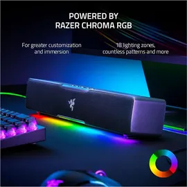 Razer Leviathan V2 X - PC-Gaming-Soundbar (mit Full-Range-Treibern, Kompaktes Format, Stromversorgung und Audio per USB Typ C, Bluetooth 5.0, Chroma RGB) Schwarz