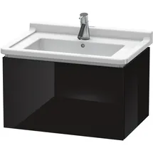 Duravit Waschtischunterschrank 1 Auszug 67 x 40,8 x 46,9 cm Schwarz Hochglanz