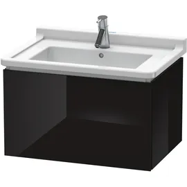 Duravit Waschtischunterschrank 1 Auszug 67 x 40,8 x 46,9 cm Schwarz Hochglanz