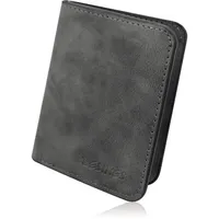MultiValue Portmonee Herren, Schlank Bi-Fold Herren Geldbörse Leichtes Geldbörse Herren Klein Brieftasche Herren Für die Aufbewahrung von Bargeld Karten Quittung (Grau)