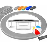Kesser KESSER® - Trampolin Randabdeckung Ø 244 , 305 , 366 , 426 cm , 30cm breit 100% UV-beständig reißfest Federabdeckung , Grün , Blau