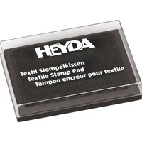 Heyda Stempelkissen Textil Schwarz
