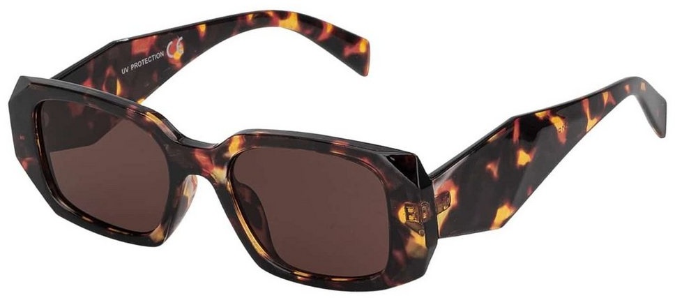 BEZLIT Eyewear Retrosonnenbrille Rundglas Designer Damen Sonnenbrille (1-St) mit schwarz und Braunen Linsen braun