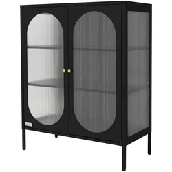 ML-Design Vitrinenschrank Standvitrine Hochschrank Bücherschrank Wohnzimmerschrank Schrank