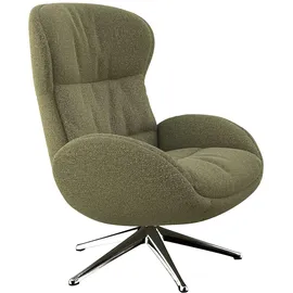 flexlux Relaxsessel FLEXLUX "Haze, hervorragender Komfort, Alu Fuß, organisches Design, ergonomisch", grün (moss), B:70cm H:104cm T:79cm, 100% Polyester, Sessel, Relaxsessel, Rückenteilverstellung, drehbar, Fuß Alu