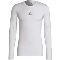 Adidas Herren, Compression Longsleeve, WHITE, XL)