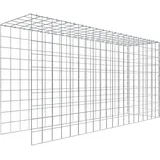 Gabiona C-Ring-Gabione-Anbaukorb Typ 4 100 x 200 x 50 cm Maschenw 10 x 10 cm