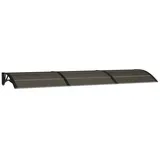 vidaXL Türvordach Schwarz 300x80 cm Polycarbonat