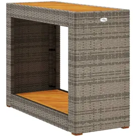 vidaXL Gartentisch Beistelltisch 99,3 x 48,3 x 12 cm Grau