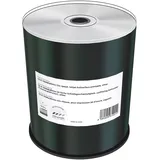 MediaRange MR244 CD-Rohling CD-R 700MB|80min 52-fache Schreibgeschwindigkeit, Silber, vollflächig bedruckbar (Tintenstrahldrucker), 100er Cakebox